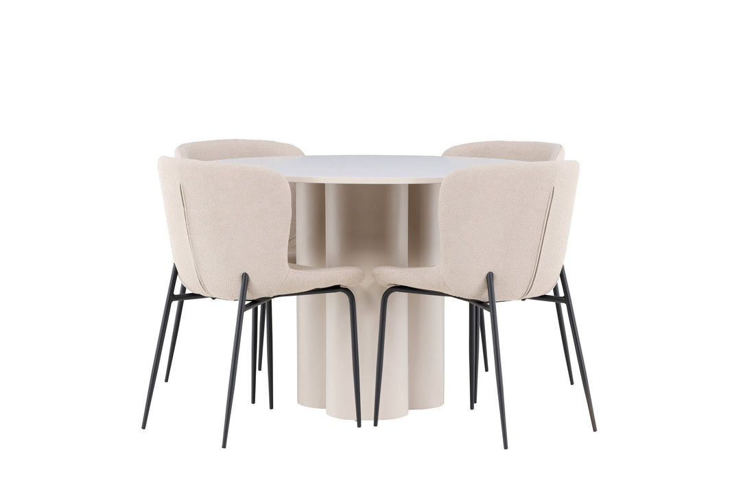 Venture Home Olivia Dining Table with Modesto Dining Chair
