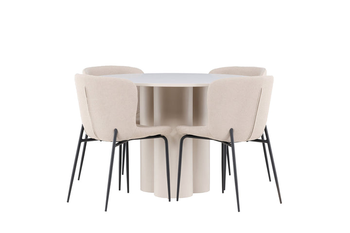 Venture Home Olivia Dining Table with Modesto Dining Chair