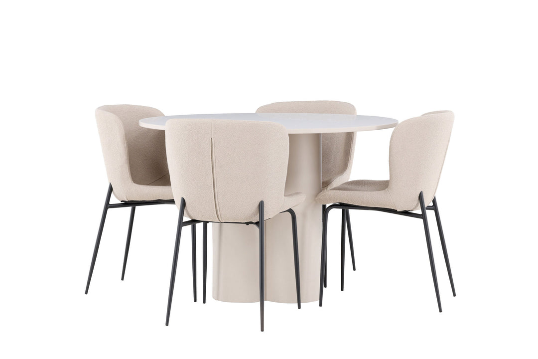 Venture Home Olivia Dining Table with Modesto Dining Chair