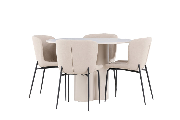 Venture Home Olivia Dining Table with Modesto Dining Chair