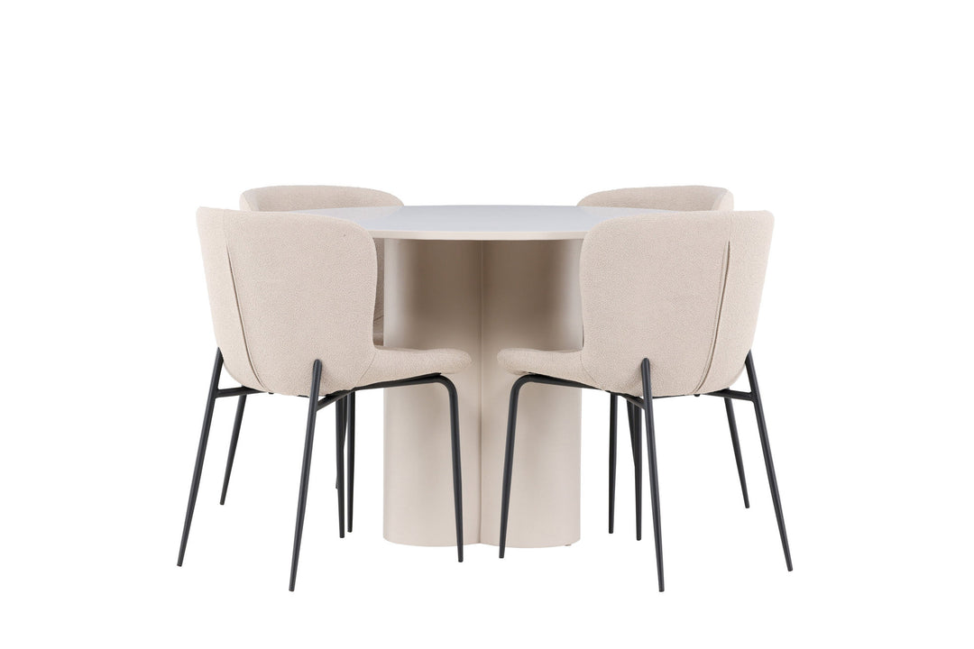 Venture Home Olivia Dining Table with Modesto Dining Chair