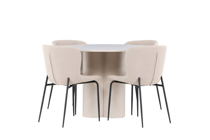 Venture Home Olivia Dining Table with Modesto Dining Chair