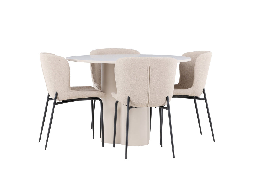 Venture Home Olivia Dining Table with Modesto Dining Chair