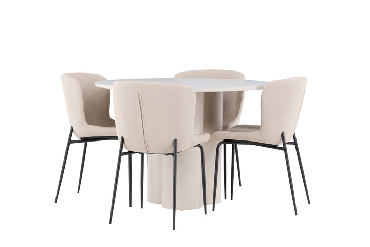 Venture Home Olivia Dining Table with Modesto Dining Chair