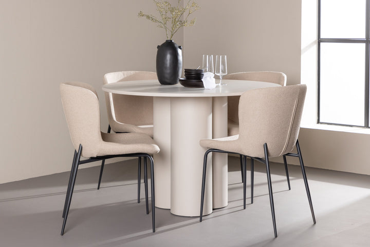 Venture Home Olivia Dining Table with Modesto Dining Chair