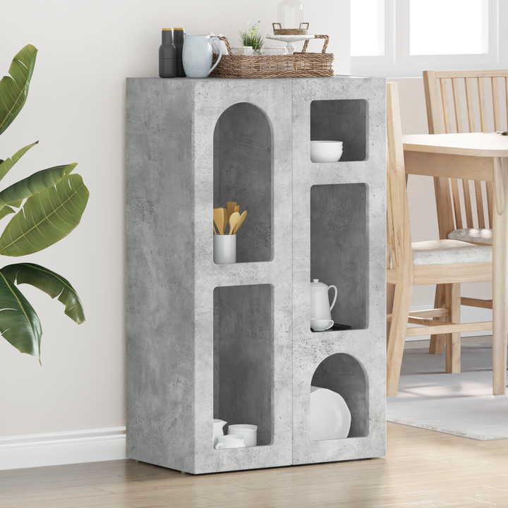 Sideboard ELST Beton Grå 59 x 35 x 100,5 cm Konstrueret træ