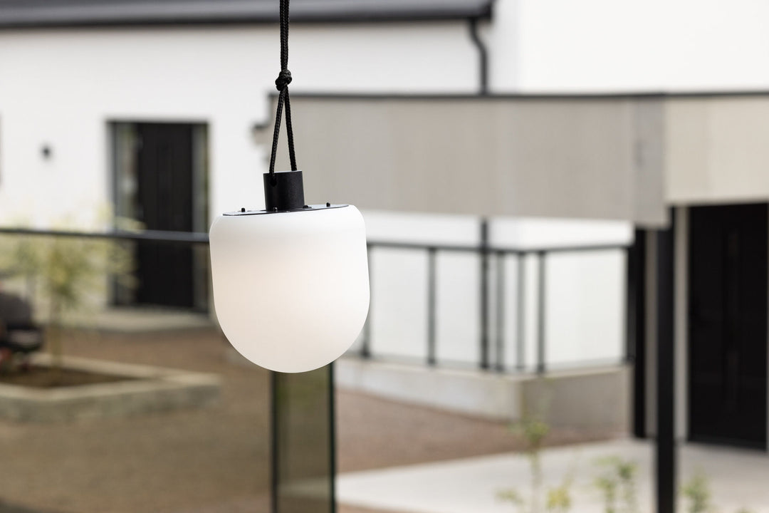 Venture Home Colie Pendant Lamp ø16*21cm - Black/white /