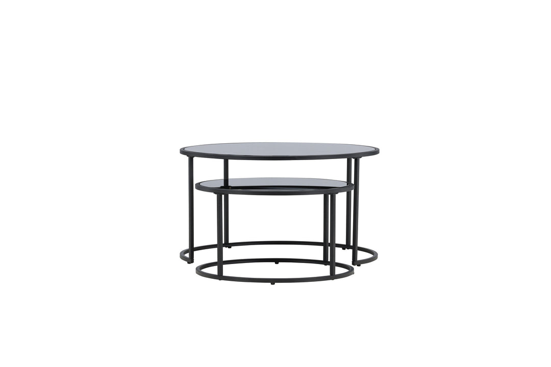 Venture Home Twin Sofa Table ⌀79.5, ø59.5 - Black /
