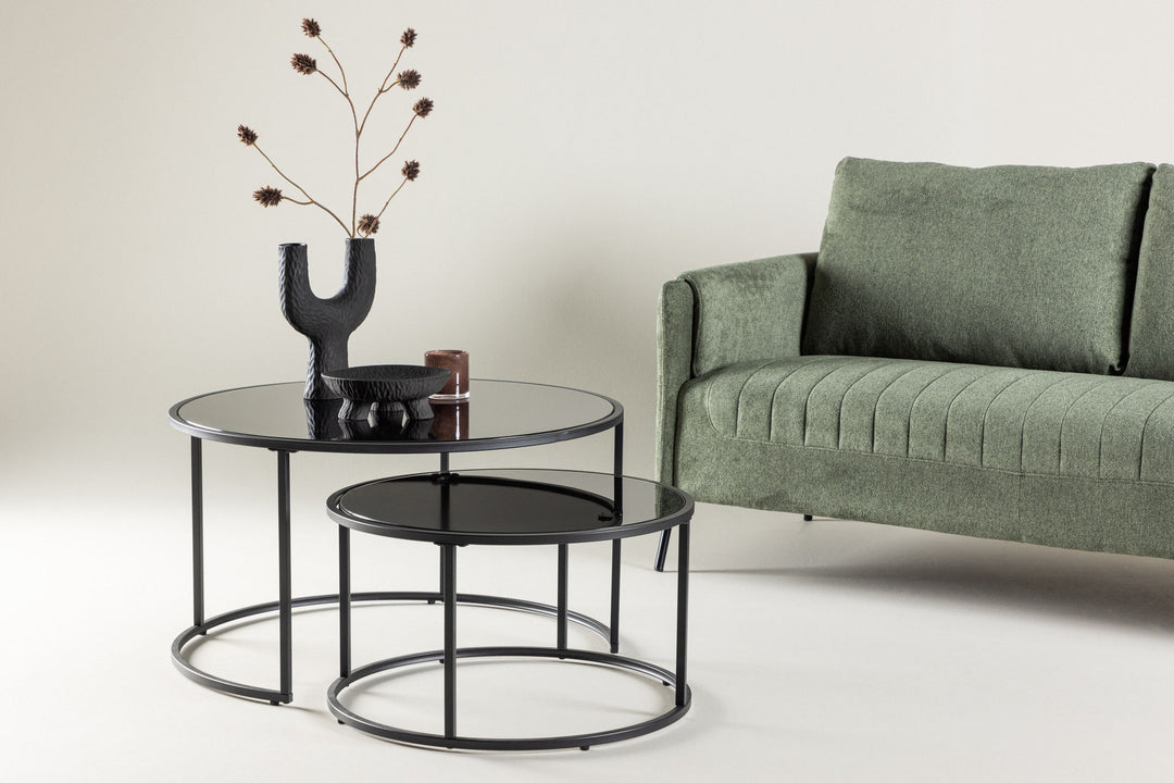 Venture Home Twin Sofa Table ⌀79.5, ø59.5 - Black /