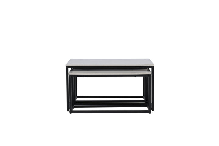 Venture Home Solna Sofa Table 80x80 cm - Stonelook /