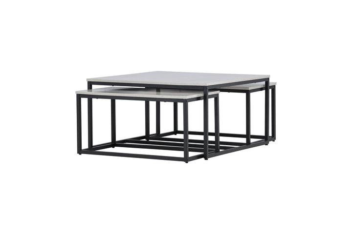 Venture Home Solna Sofa Table 80x80 cm - Stonelook /