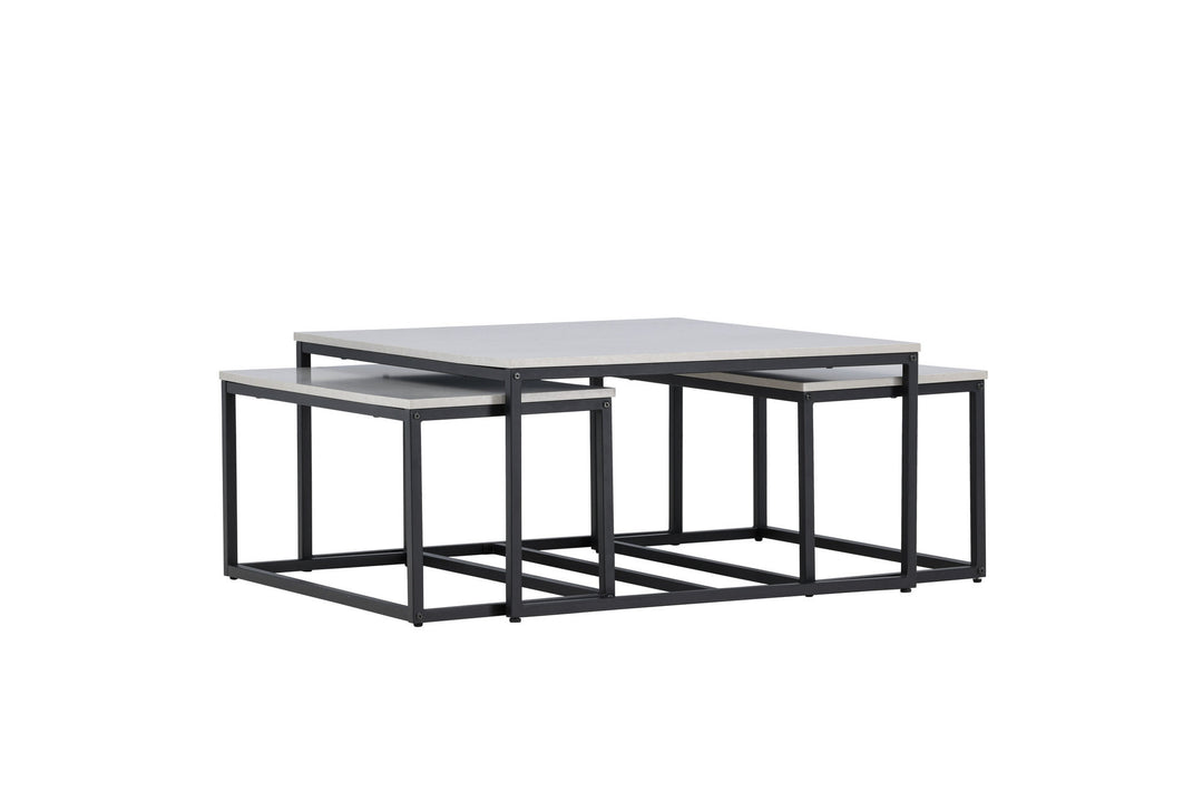 Venture Home Solna Sofa Table 80x80 cm - Stonelook /