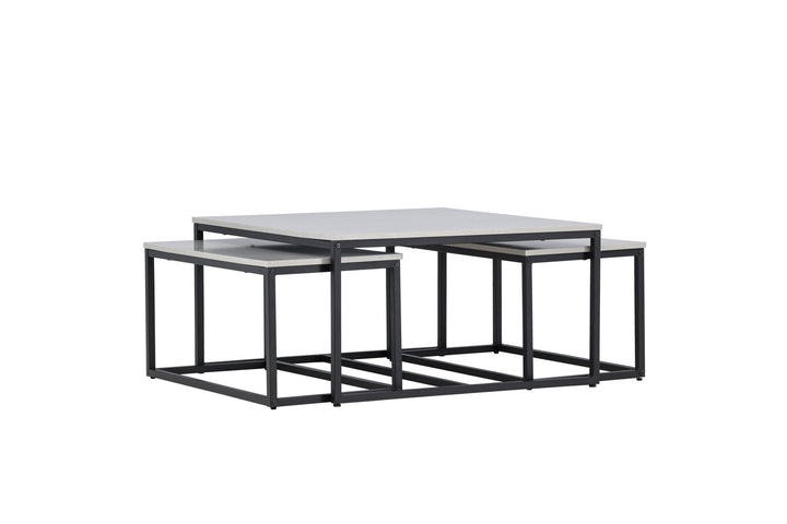 Venture Home Solna Sofa Table 80x80 cm - Stonelook /