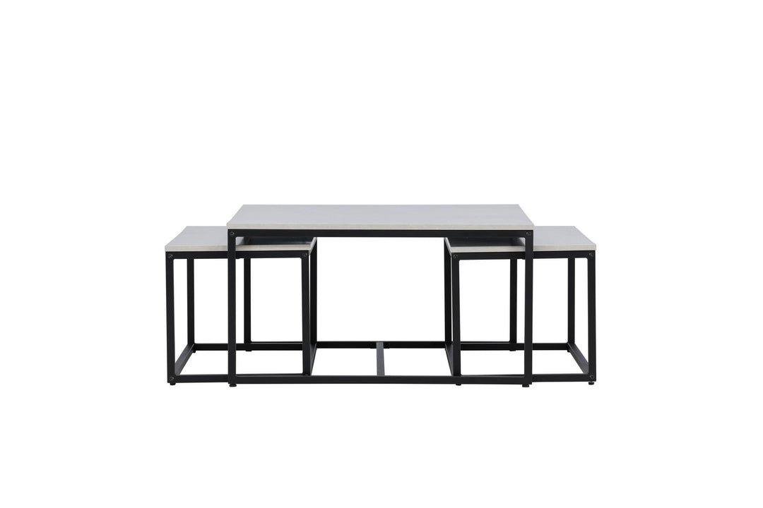 Venture Home Solna Sofa Table 80x80 cm - Stonelook /