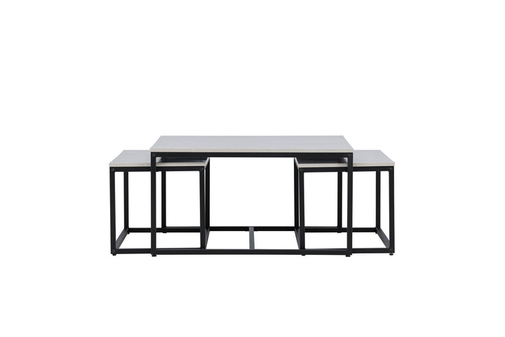 Venture Home Solna Sofa Table 80x80 cm - Stonelook /
