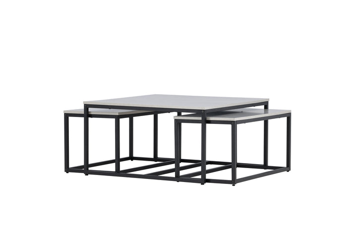 Venture Home Solna Sofa Table 80x80 cm - Stonelook /