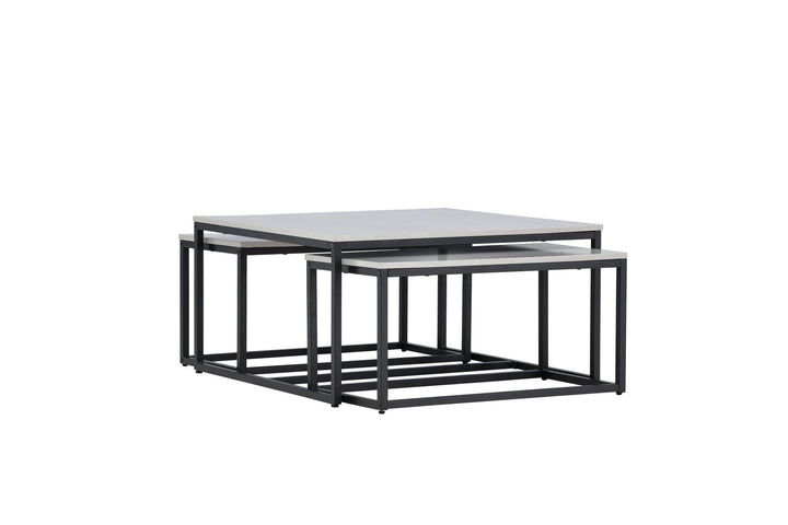 Venture Home Solna Sofa Table 80x80 cm - Stonelook /