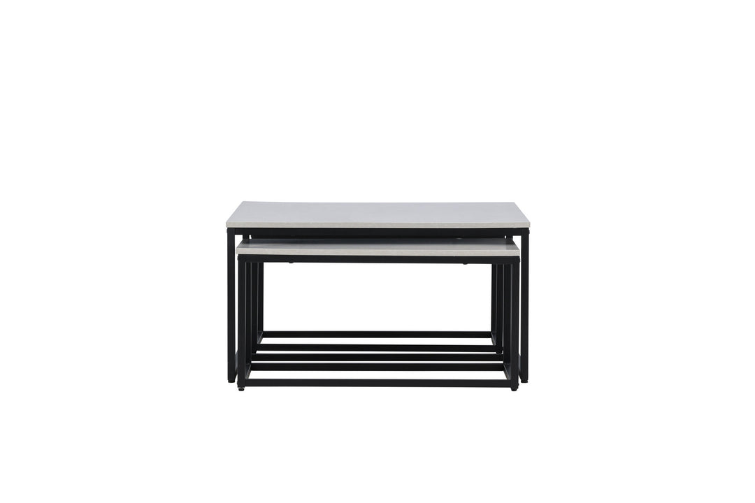 Venture Home Solna Sofa Table 80x80 cm - Stonelook /