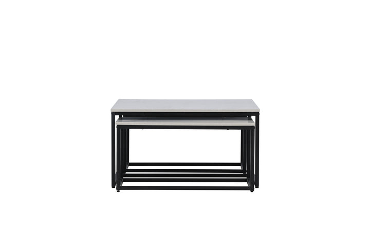 Venture Home Solna Sofa Table 80x80 cm - Stonelook /