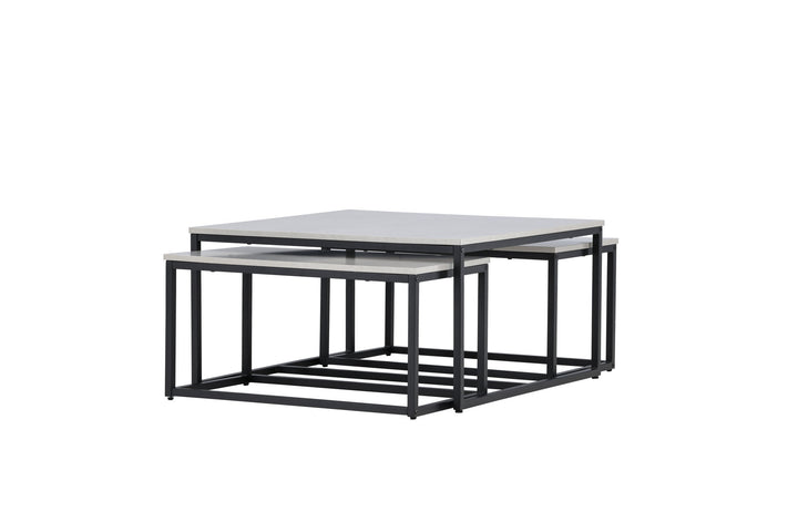 Venture Home Solna Sofa Table 80x80 cm - Stonelook /