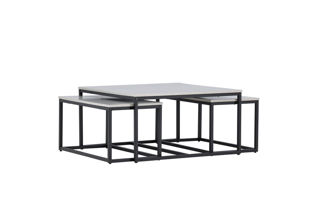 Venture Home Solna Sofa Table 80x80 cm - Stonelook /
