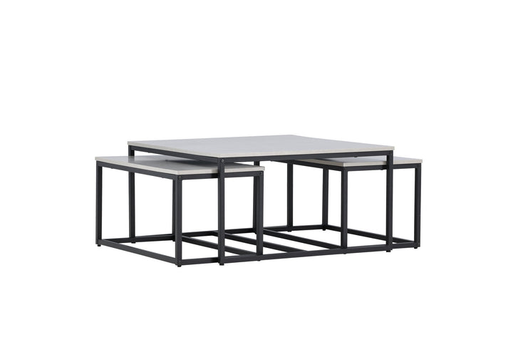 Venture Home Solna Sofa Table 80x80 cm - Stonelook /
