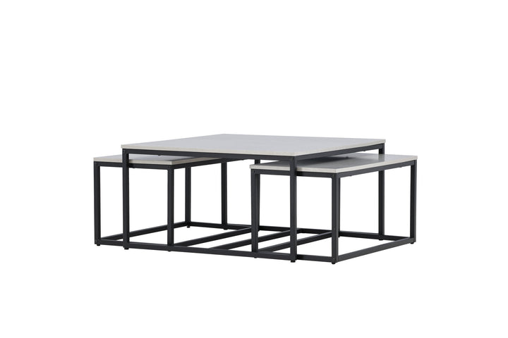 Venture Home Solna Sofa Table 80x80 cm - Stonelook /