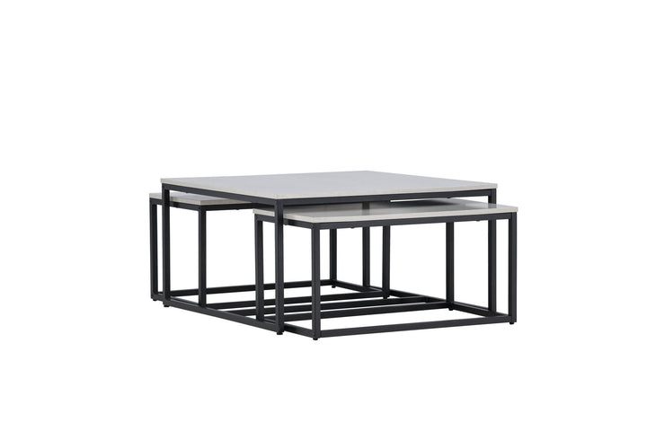 Venture Home Solna Sofa Table 80x80 cm - Stonelook /