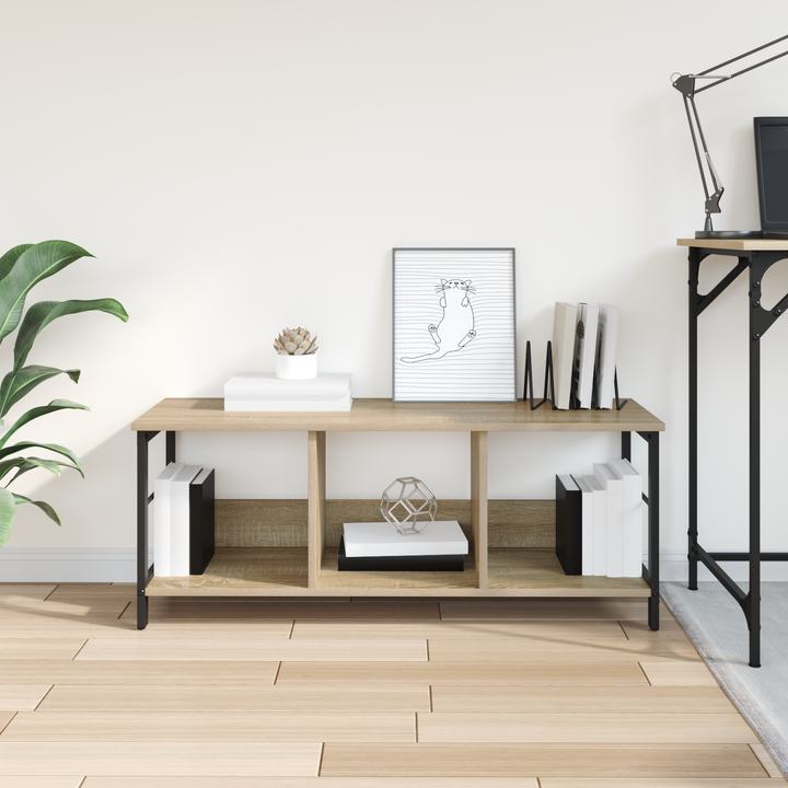 Bogreol Sonoma eg 102 x 32 x 40,5 cm Konstrueret træ