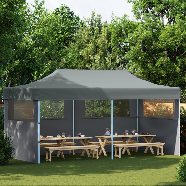 Party Tent Antracit 291 x 580 x 315 cm Oxford stof