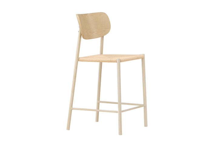 Venture Home Polly Bar Chair Backrest - Whitewash  / Nature Rope