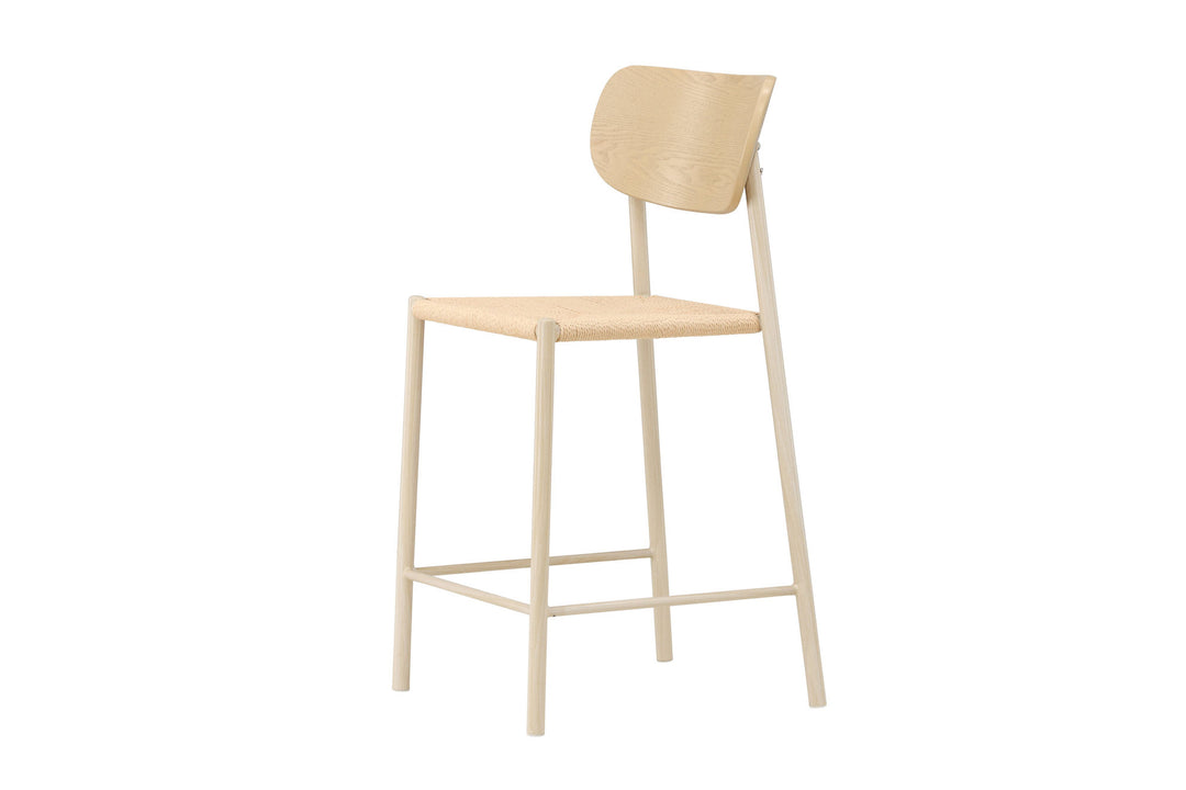 Venture Home Polly Bar Chair Backrest - Whitewash  / Nature Rope