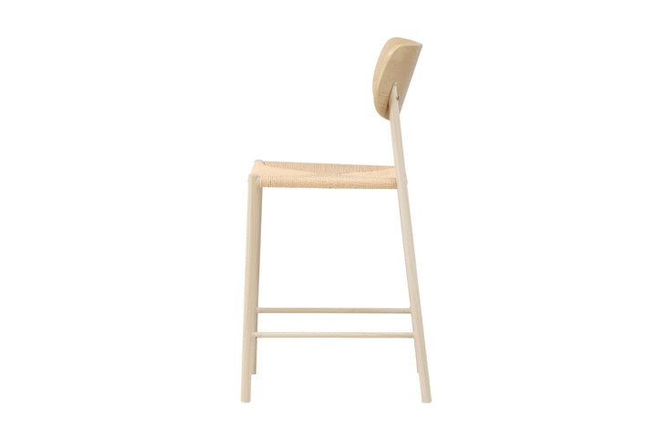 Venture Home Polly Bar Chair Backrest - Whitewash  / Nature Rope