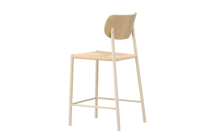 Venture Home Polly Bar Chair Backrest - Whitewash  / Nature Rope
