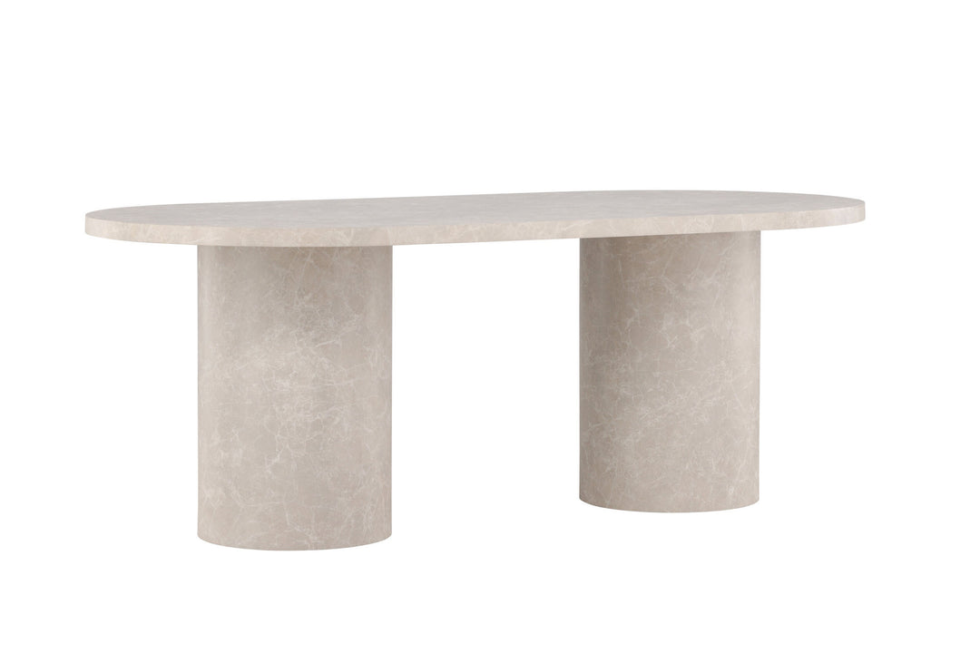 Venture Home Narvik Dining Table 100x200 cm - Beige Marblelook  /