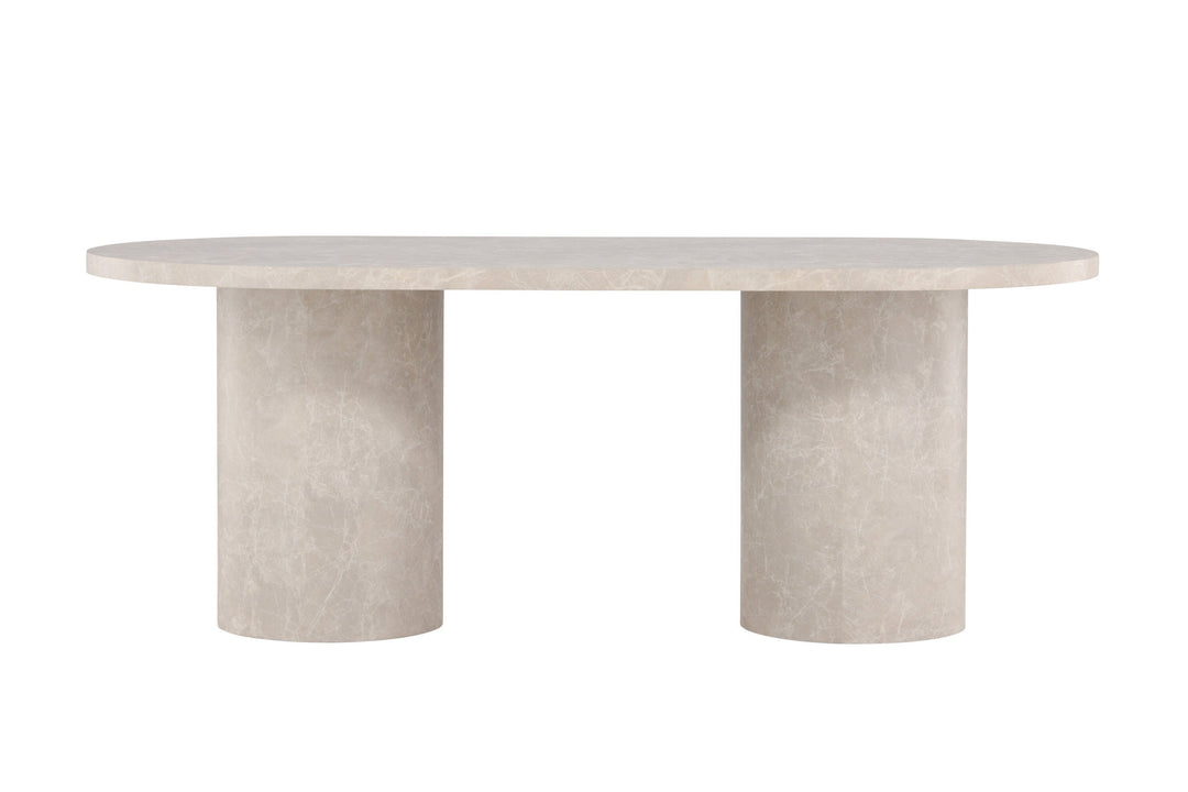 Venture Home Narvik Dining Table 100x200 cm - Beige Marblelook  /