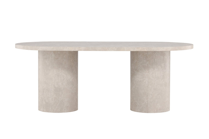 Venture Home Narvik Dining Table 100x200 cm - Beige Marblelook  /