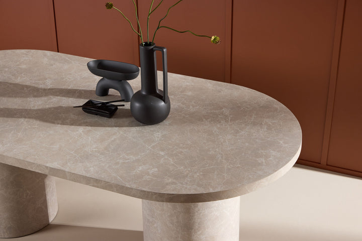 Venture Home Narvik Dining Table 100x200 cm - Beige Marblelook  /