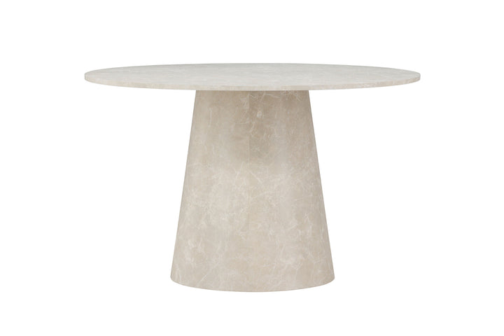 Venture Home Lanzo Dining Table ø120 - Beige Marblelook  /