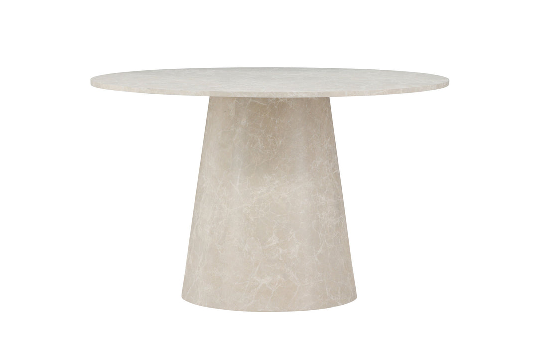 Venture Home Lanzo Dining Table ø120 - Beige Marblelook  /