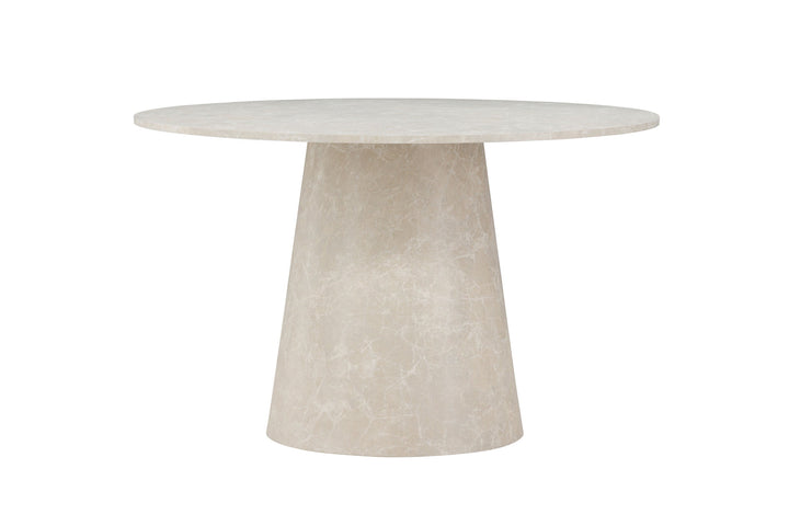 Venture Home Lanzo Dining Table ø120 - Beige Marblelook  /