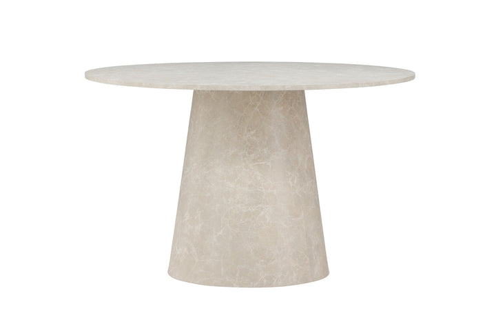Venture Home Lanzo Dining Table ø120 - Beige Marblelook  /