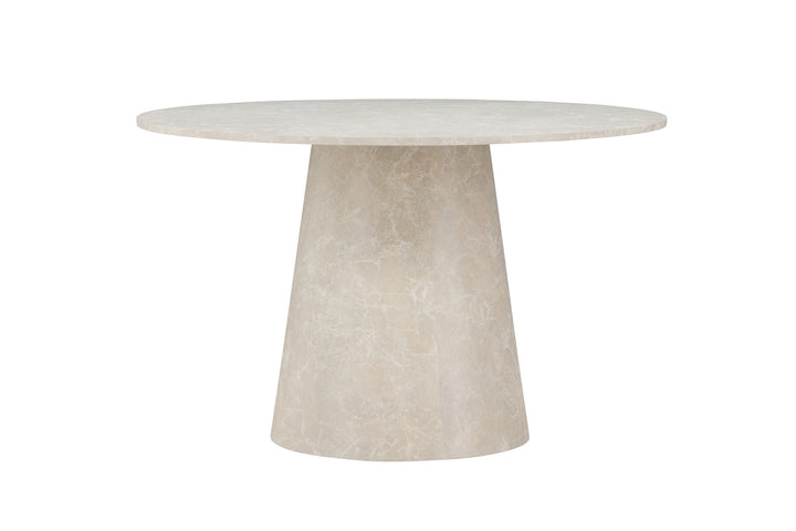 Venture Home Lanzo Dining Table ø120 - Beige Marblelook  /