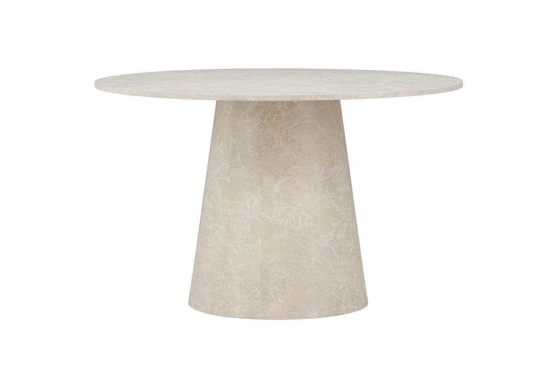 Venture Home Lanzo Dining Table ø120 - Beige Marblelook  /