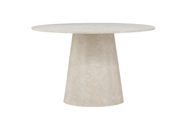 Venture Home Lanzo Dining Table ø120 - Beige Marblelook  /