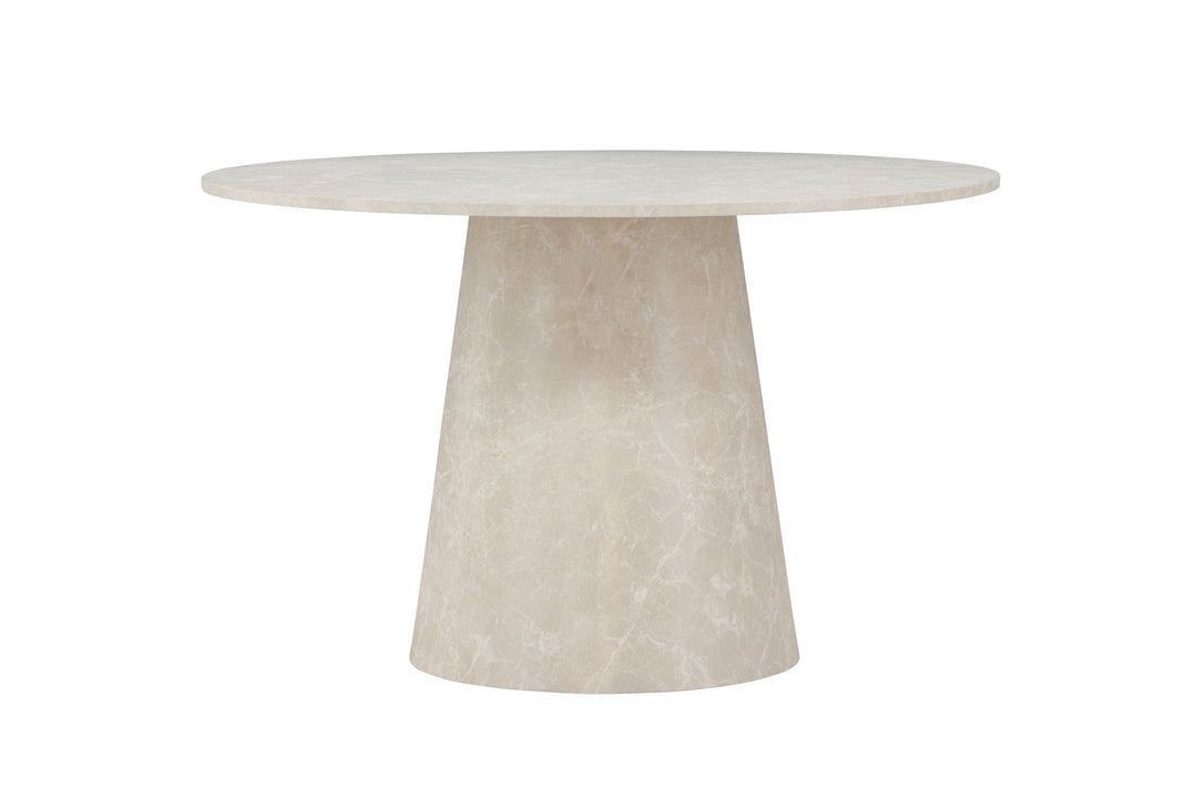 Venture Home Lanzo Dining Table ø120 - Beige Marblelook  /