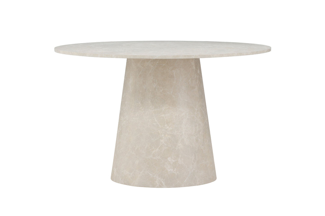Venture Home Lanzo Dining Table ø120 - Beige Marblelook  /