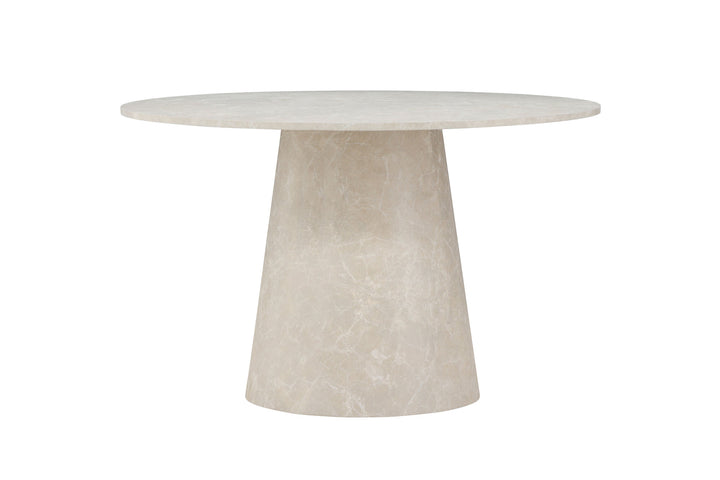 Venture Home Lanzo Dining Table ø120 - Beige Marblelook  /