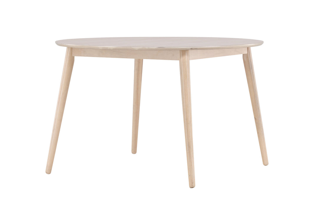 Venture Home Flora Dining Table ø120 - Whitewash / Veneer