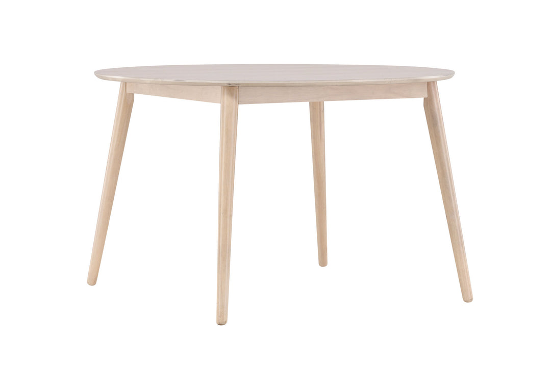 Venture Home Flora Dining Table ø120 - Whitewash / Veneer